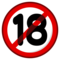 No One Under Eighteen emoji on Emojidex